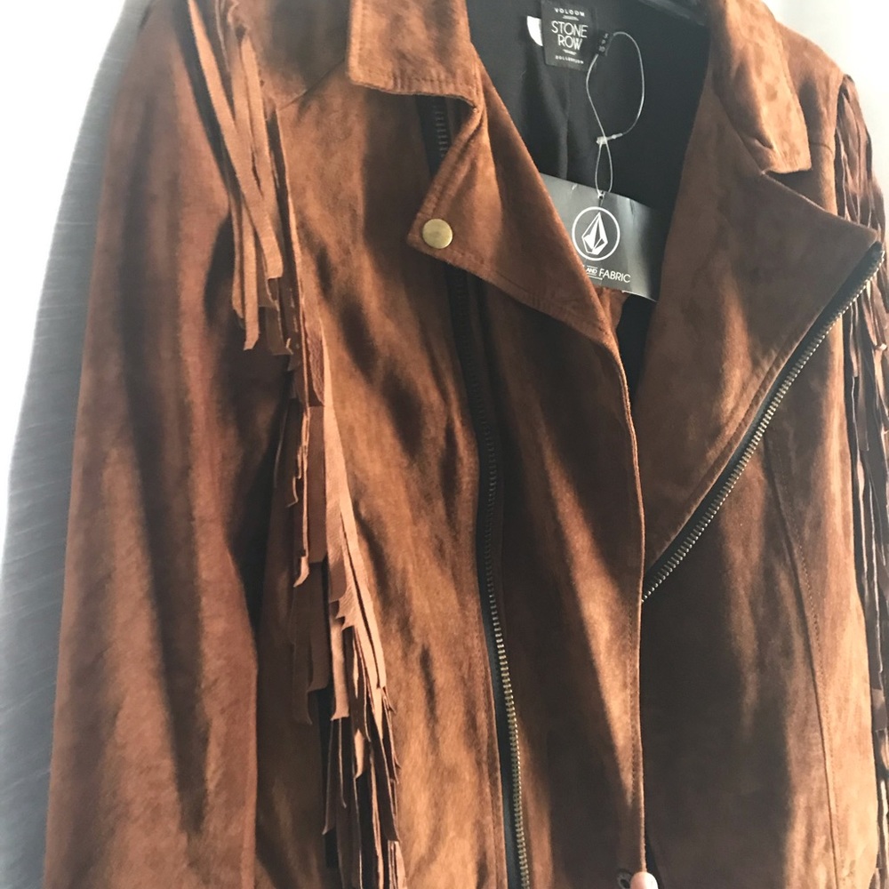 Volcom- “persuade me” suede jacket